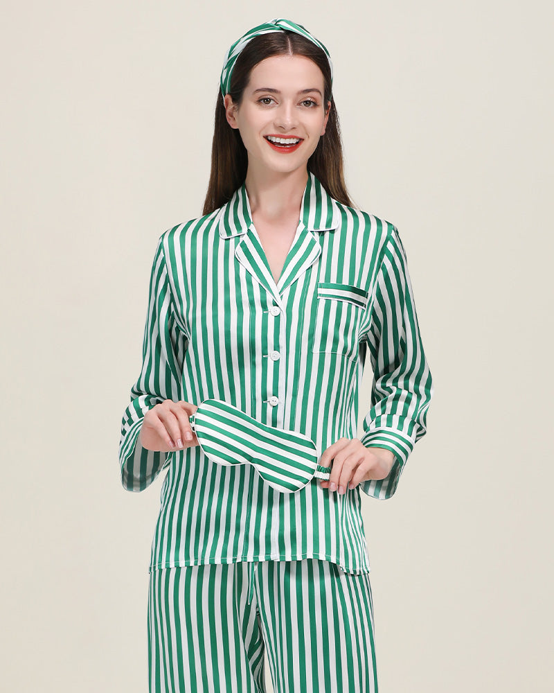 Classic Striped Silk Pajama Set – DAISYSILK