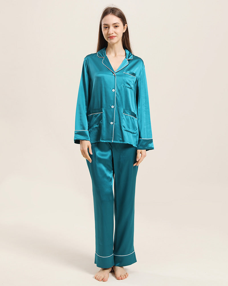Classic Striped Silk Pajama Set – DAISYSILK