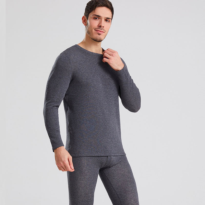 grey mens jacket mens milk silk constant temperature seamless autumn and  winter thermal underwear set clothes trousers