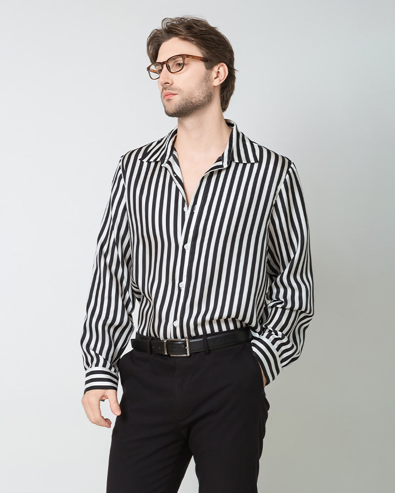 Daisysilk Men's Silk Dress Shirts Casual Luxury Silk Long Sleeve