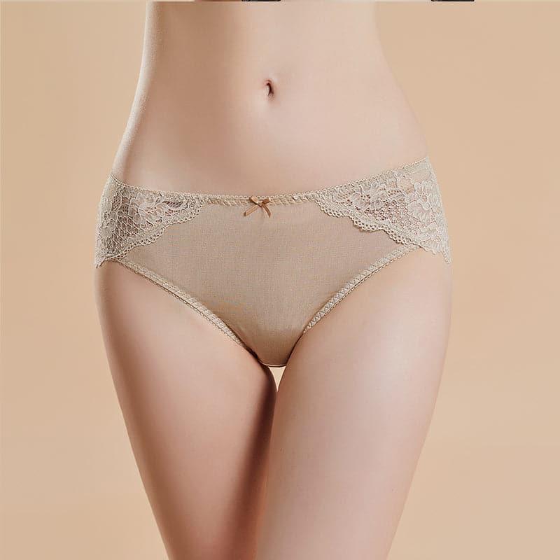Sexy Lace Comfortable Silk  Panties - Daisysilk