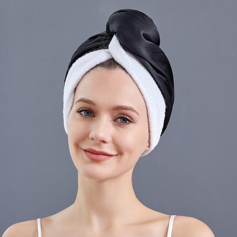 Silk Double-Sided Wear Hair-Drying Cap - Daisysilk